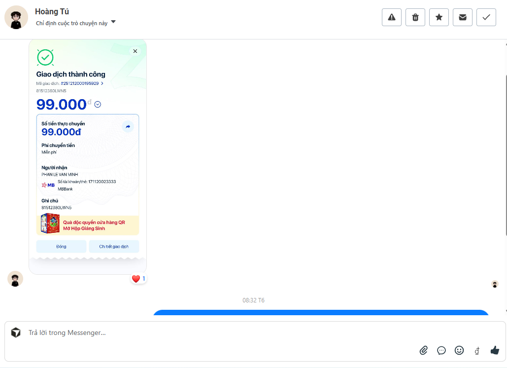 ✅ Khách hàng mua thành công Cursor Pro 1 tháng